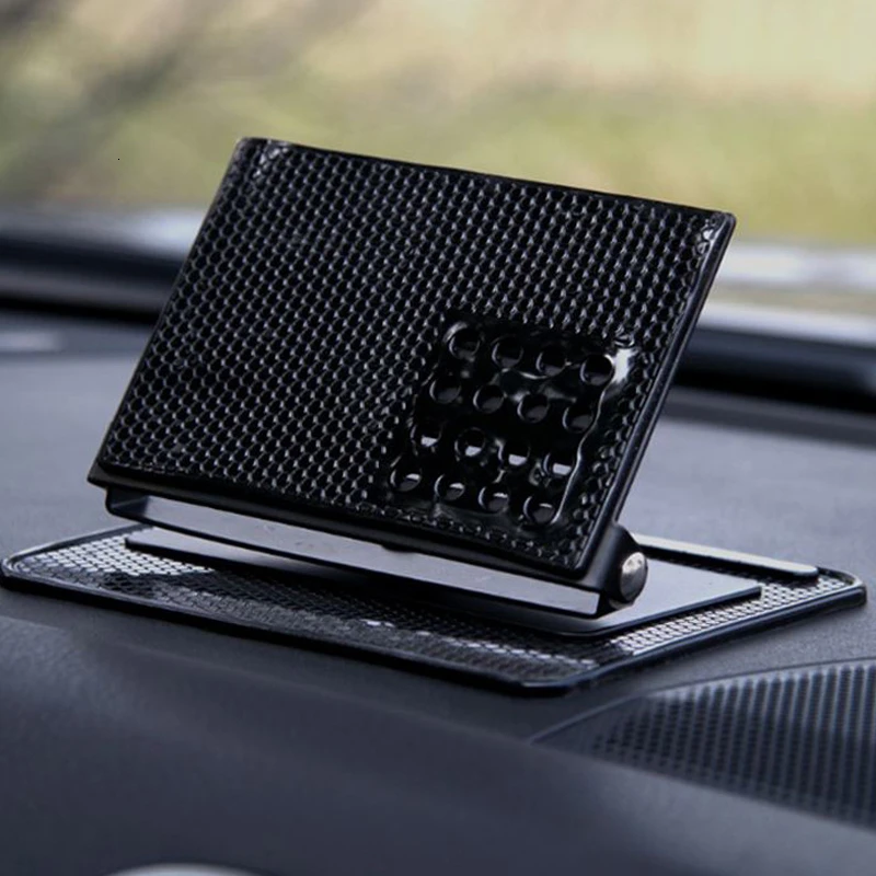 

1 Set Magic Rotatable Car Stick Non Slip Rubber Mat Phone GPS Holder Auto Multifunction Perfume Bracket Gel Pad Car Gadgets