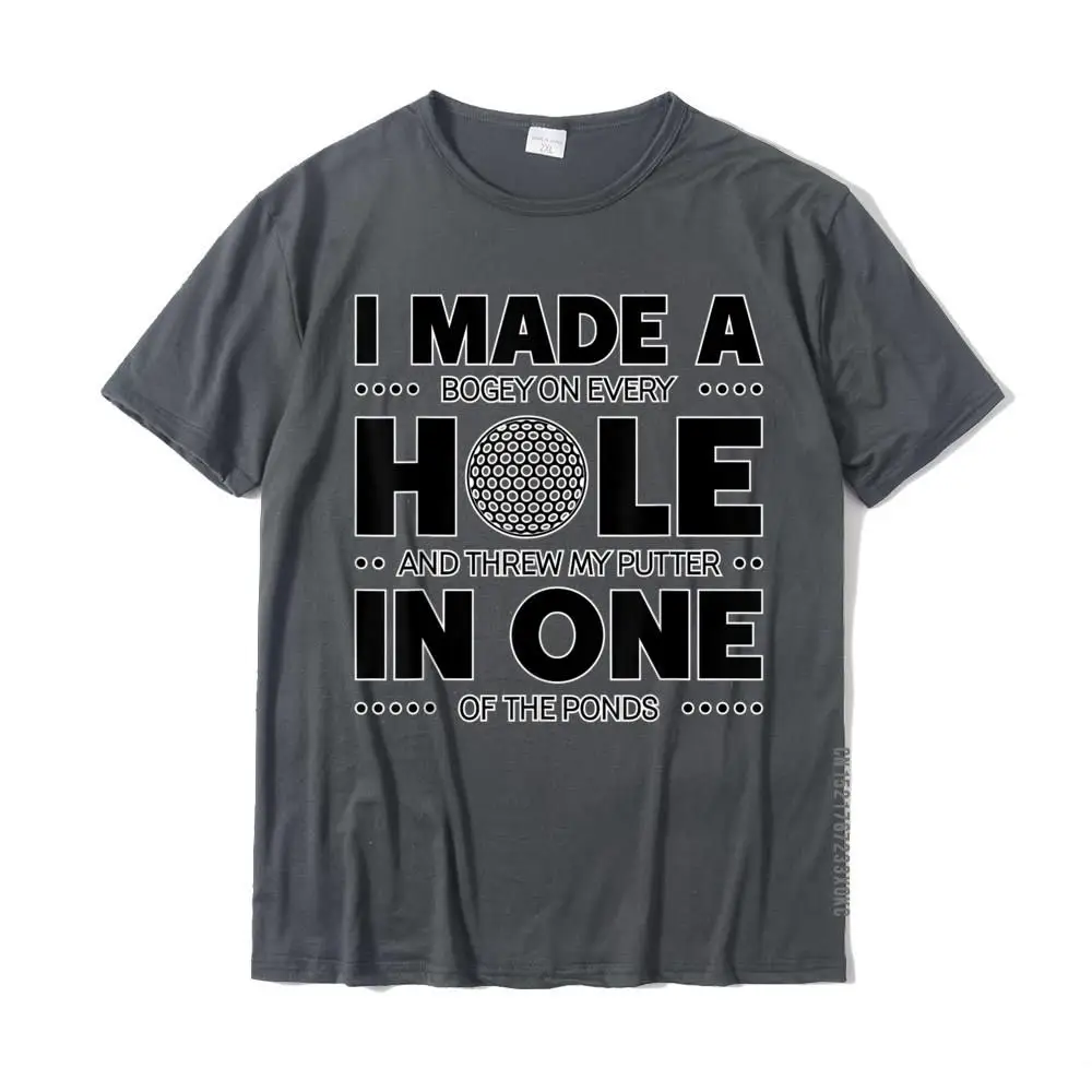 Custom Round Neck T-Shirt Summer Tops Shirt Short Sleeve Funky All Cotton Hip hop Clothing Shirt Birthday Men Top Quality Funny Golf Shirts For Men Women - Hole In One Golf Gag Gifts__MZ21675 carbon