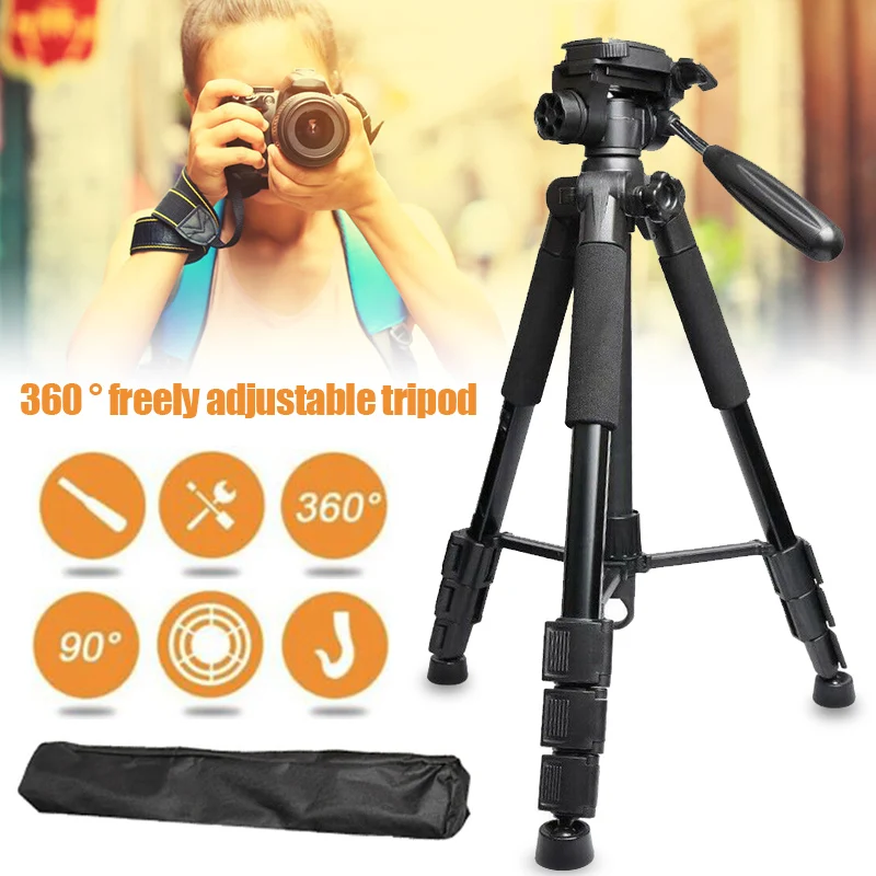 

Multi-function Level Tripod Aluminum Alloy 360 Degree Rotation Freely Adjustable Height Stable Universal Stand VJ-Drop