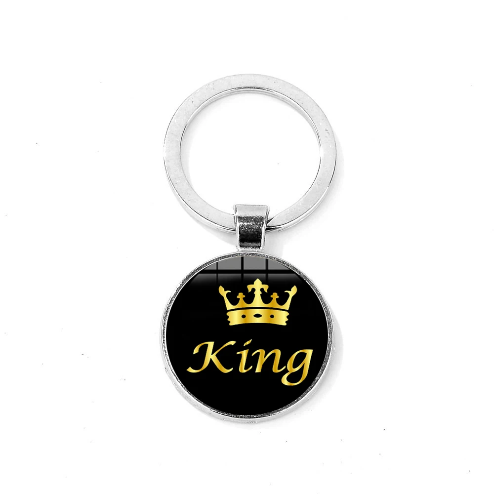 Style 2 SONGDA Her King His queen модный брелок с золотой короной, высокое качество, брелок для пары, чавейру, с буквенным принтом, подарки на день Святого Валентина - Цвет: Style 2