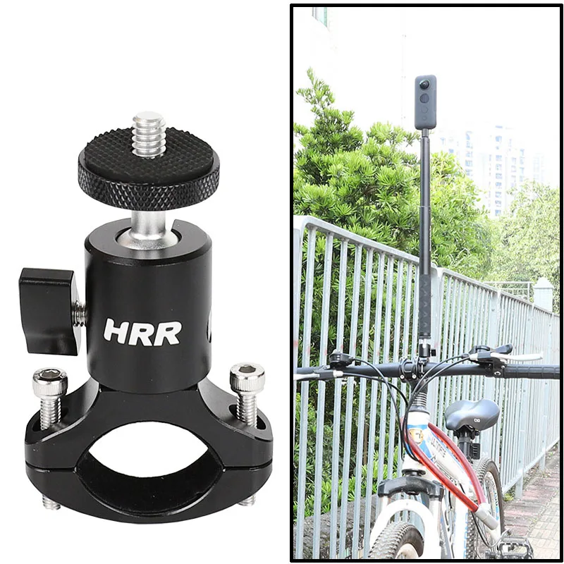 Cycling Bike Mount Handlebar Holder Invisible Selfie Stick,1/4 Screw