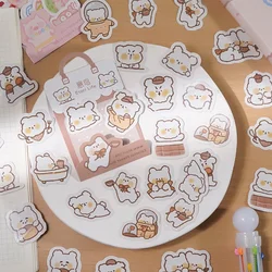 Kawai animal sticker carton for diary and stationery, 40 units / batch