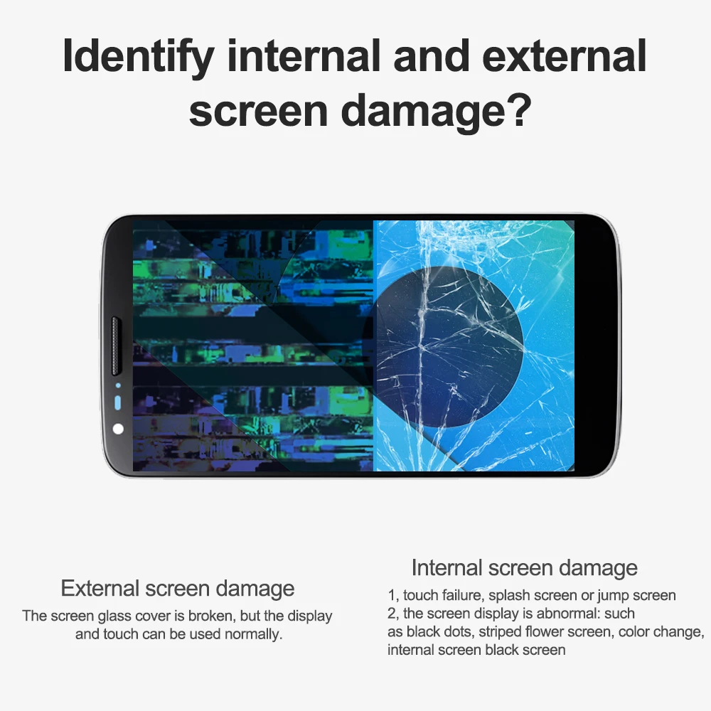Без битых пикселей ЖК дисплей 5 2 дюйма для LG G2 D802 внешний LCD D800 D801 D805 D803 VS980|Экраны