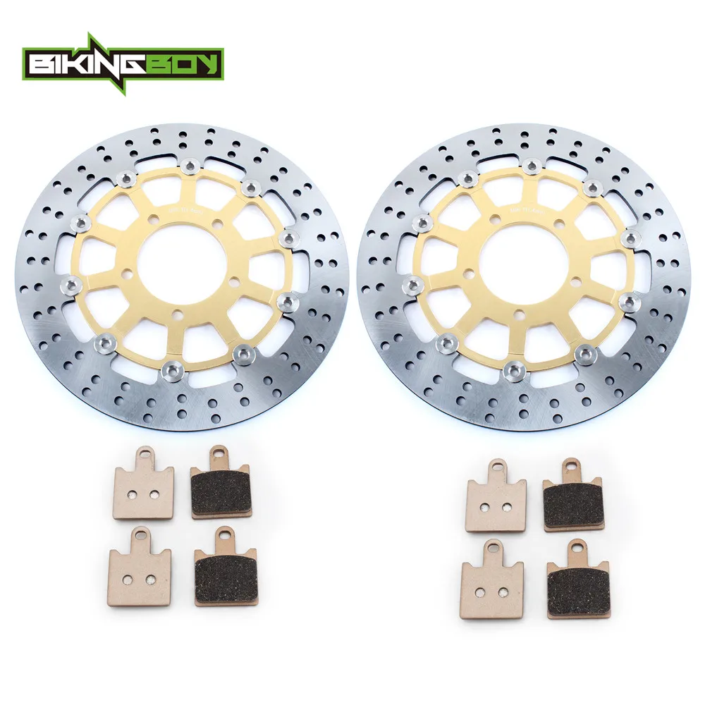 BIKINGBOY для Kawasaki Ninja ZX6R ZX-6R ZX6-R 07 08 09, 10, 11, 12, 13, 14, 15, 16, 17, 18, 19, ZX600R передние тормозные диски тормозные колодки