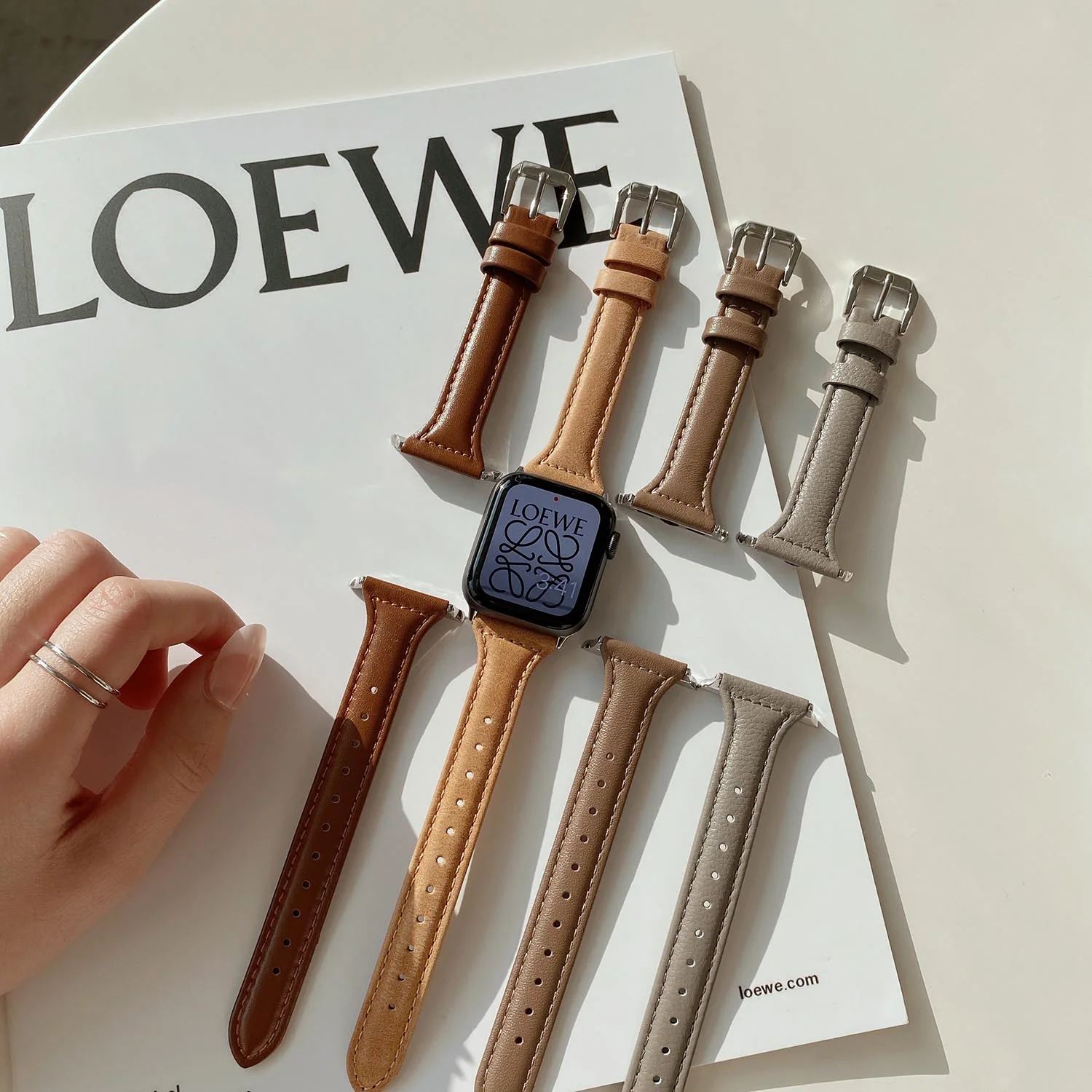 Ремешок из натуральной кожи для Apple Watch 44 мм 40 42 38 iWatch браслет ремешок SE 6 5 4321 |
