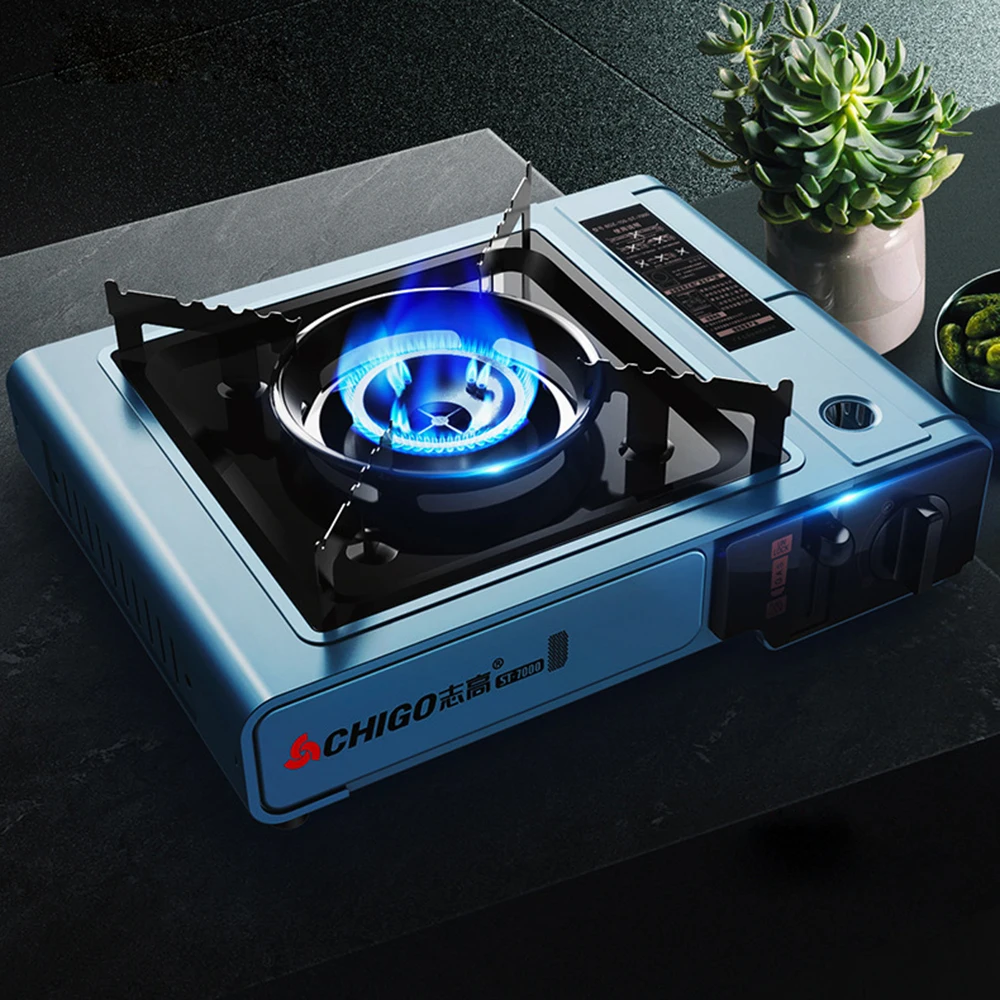 Портативный газовая плита 2900W кассета гриль с переносной Чехол для кемпинга на открытом воздухе Пеший Туризм Пособия по кулинарии