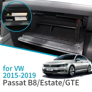 

Smabee Car Glove Box Interval Storage box for VW Passat B8 2015 ~ 2019 Volkswagen Variant Alltrack GTE GT Co-pilot Accessories