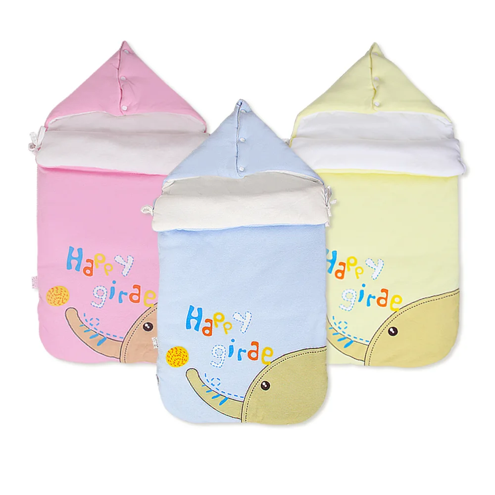 Po mi новорожденных конверт BABY'S одеяло зима стиль Gro-bag из чистого хлопка толстый спальный конверт для малышей одеяло s Baby