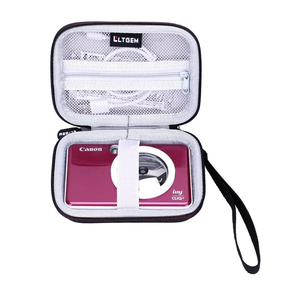 LTGEM EVA черный водонепроницаемый твёрдый чехол для Canon Ivy CLIQ+ мгновенный принтер камеры