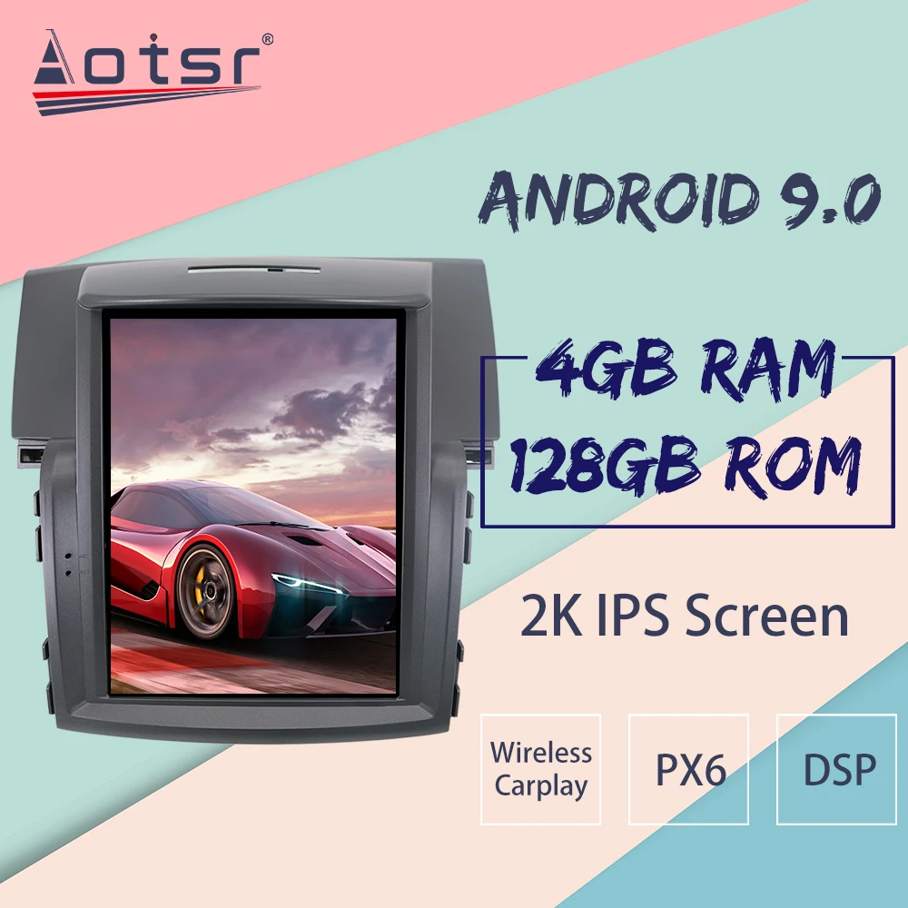 4+128GB For Honda CRV Android Radio Tape Recorder 2012-2016 Car Multimedia Player Stereo Head Unit PX6 Tesla GPS Navi Autoradio