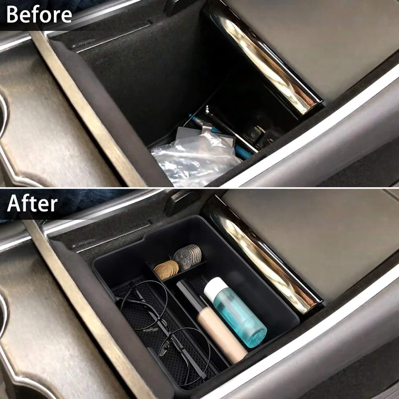 Автомобильная центральная консоль лоток управление подлокотник коробка для хранения Коробка для хранения для Tesla модель 3
