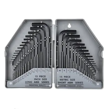 

30 in 1 Inner Hex Key Wrench Torx Hex Allen Key Sets SAE Set Precise Manual Tool For Auto Repair Wrenches Spanners Hand Tools