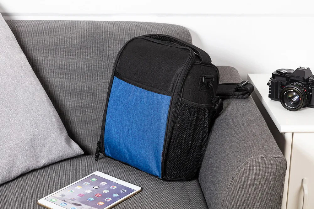 19 Years New Style Oxford Cloth Wine Shoulder Thermal Bag Customizable Multi-functional Blue Camouflage Students Lunch Bag