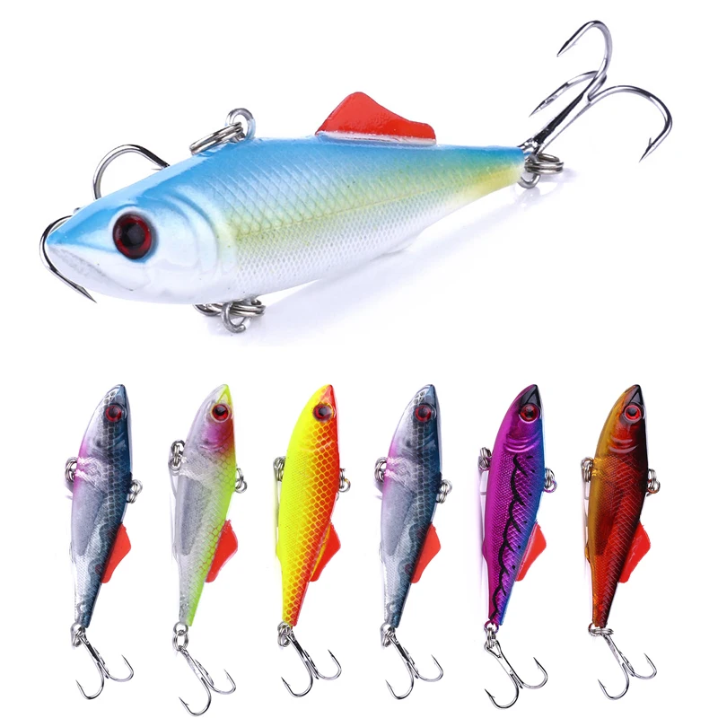 

Metal VIB Fishing Lures 7cm/16.5g Bionic Laser Hard Bait Vibration Lure Crankbait Fish Bass Wobbler Bait Treble Hooks