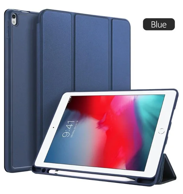Для iPad Air 3 чехол для планшета откидной Стенд кронштейн Смарт планшет PU кожаный чехол для iPad Pro 10,5 чехол - Цвет: Синий