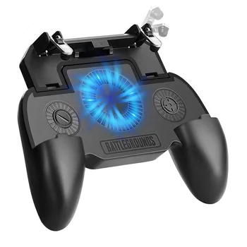 

Pubg Game Controller Gamepad Trigger Shooting Free Fire Cooling Fan Gamepad Joystick 4000mah Charger For Ios Android Mobile Phon