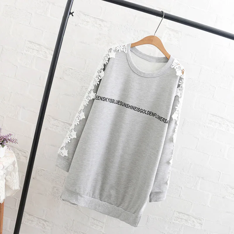 gray thick Осень-зима, Свитера большого размера бюста 150 см 6XL 7XL 8XL 9XL кофты черного и серого цветов - Цвет: gray thick