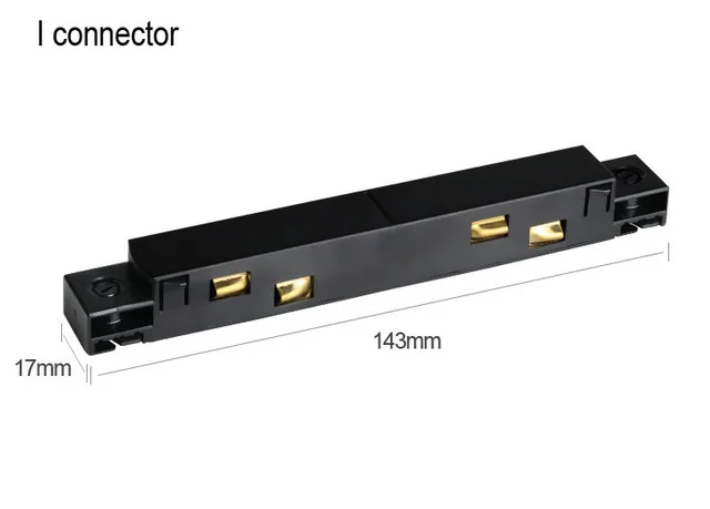 I connector Креативный магнитный держатель лампы Алюминиевый 0,5 м 1 м потолочный встраиваемый подвесной светодиодный светильник с магнитным креплением - Испускаемый цвет: I connector