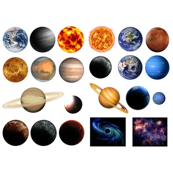 

1 PCS Watercolor Sky Cosmos Planet Nature Decor Aesthetic Stickers Scrapbooking Cute Logo Stationery Office School Supplies