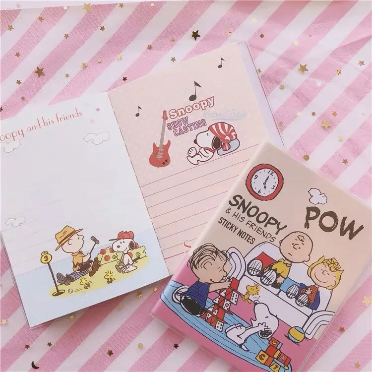 45 страниц Peanuts Rogue Dog мультфильм Kawaii блокнот щенок офисная бумага для заметок милый студенческий канцелярский дневник резиновая Обложка Блокнот
