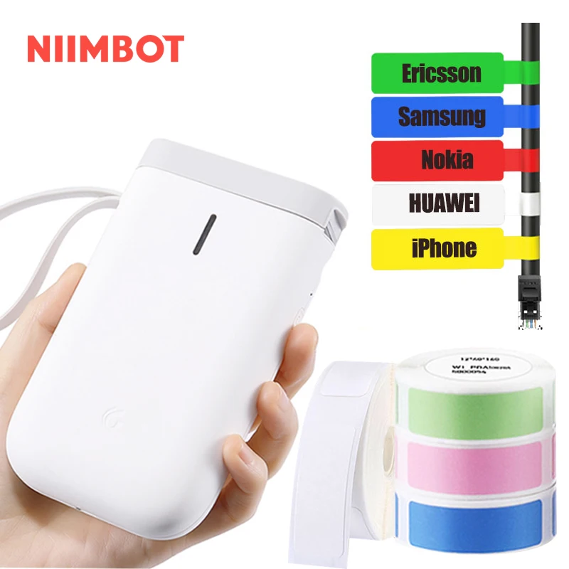 Niimbot D11 Термальность портативный принтер этикеток для быстрой зарядки стикеры