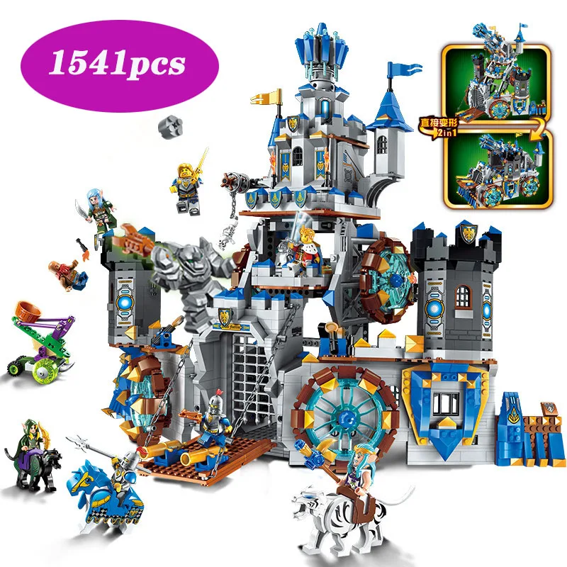 

Glory Castle Knights The Battle Bunker Compatible with legoinglys 70317 building block brick 9 minifigured toys for children