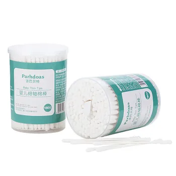 

180pcs Cotton Swabs Dual-use Cotton Swabs Lips Clean Stick Double Head Sanitary Swab Brochas Maquillaje Marihuanna Cogollos