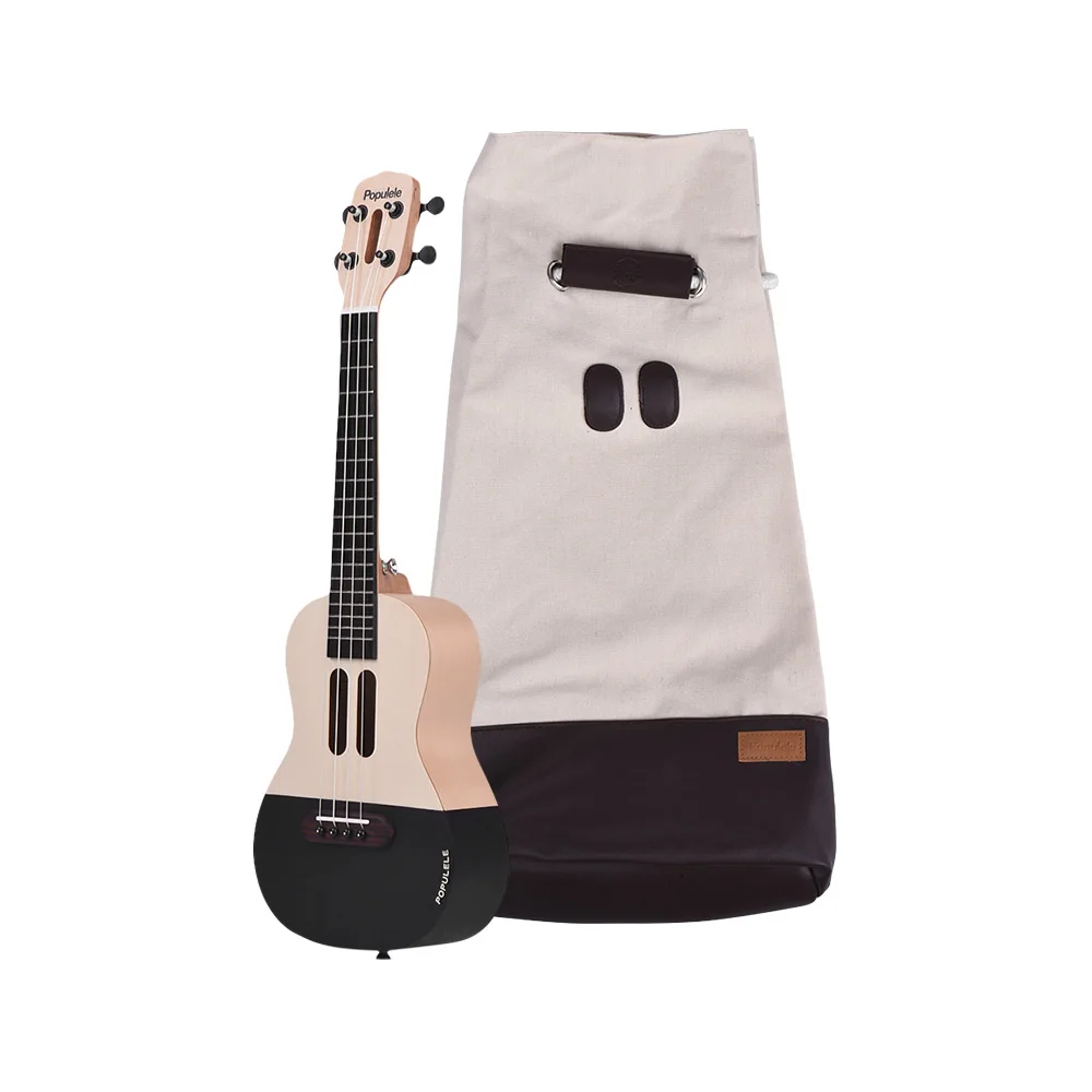 2" Умный концертный укулеле Ukelele Uke комплект со светодиодный светильник для начинающих с сумкой для переноски струны Capo Picks usb кабель для зарядки