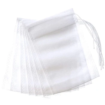 

500Pcs Teabags String Heat Seal Paper Herb Loose Tea Bag Organizer Tools Storage Bags