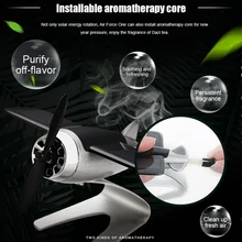 Автомобильный интерьер сплав солнечной энергии Вращающийся самолет твердый ароматерапия модель самолета украшения для приборной панели автомобиля подарок