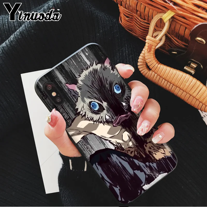 Yinuoda demon slayer kimetsu no yaiba TPU Мягкий силиконовый черный чехол для телефона iPhone 8 7 6S Plus X XS MAX 5 5S SE XR 11 11pro - Цвет: A9