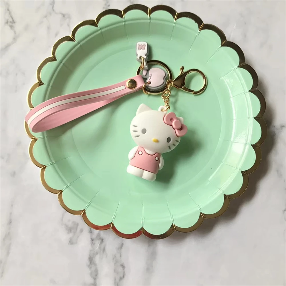 Hello kitty My melody ремешок брелок милый аниме Pom Purin Cinnamoroll кольцо ремни очаровательные шнуры для ключей ремень кулон