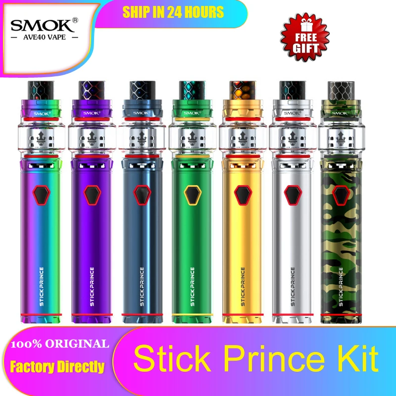 New Color Vape SMOK Stick Prince Kit 3000mah Battery V12 M4 0.17ohm Coil Electronic cigarettes Pen | Электроника