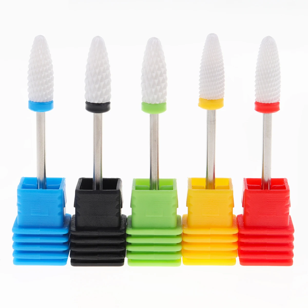 

Ceramic Nail Drill Bits 3/32" Nail Milling Cutter Filing Polish Grinding Manicure Pedicure Electric Machine Accessory Nail Tool