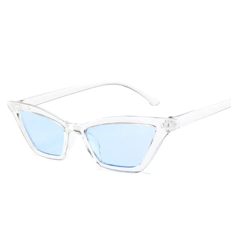 Бренд MxCK, кошачий глаз, солнцезащитные очки для женщин, фирменный дизайн, Ретро стиль, цветные, прозрачные, цветные, модные, кошачий глаз, солнцезащитные очки - Цвет линз: C5