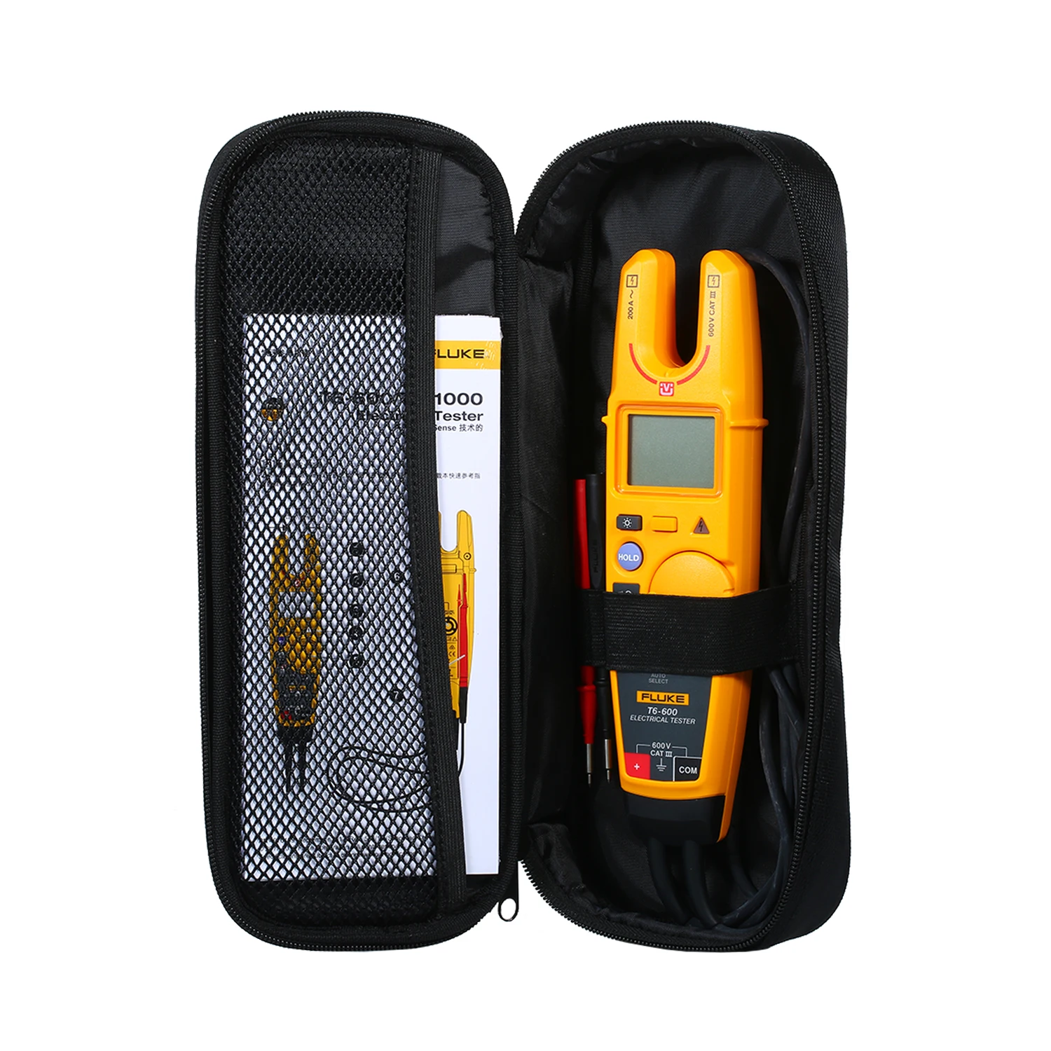 FLUKE T6-600 клещи Электрический тестер Цифровой мультиметр зажим Амперметр 2000Ω тестер сопротивления клещи