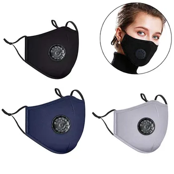 

3 pcs PM2.5 Mouth Mask Anti-dust Mask Reusable Mask with Breathing Masks whith 8pcs Filter Washable Mouth Face Masks Masque