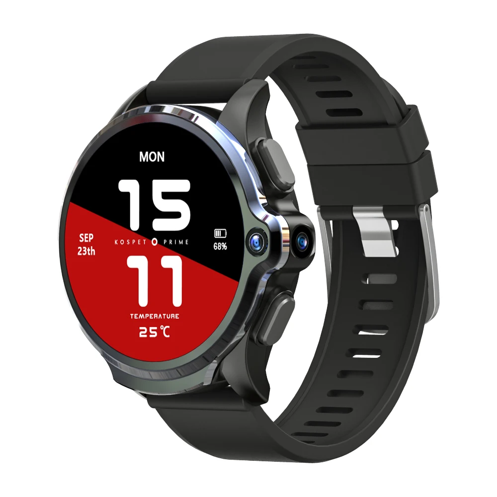 Kospet PRIME Smart Watch Phone 1.6' Face Identify 3G+32G Dual Camera 4G-LTE bluetooth Weather Forecast Map 1260mAh Long Standby