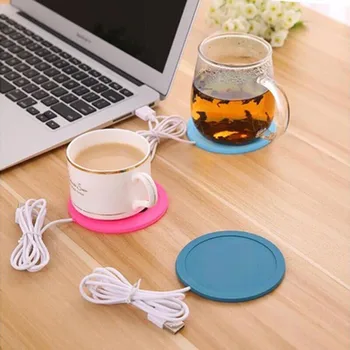 

New Fashion Desktop Tea Coffee Cups Mug Pad USB Warmer Heater USB Heat Preservation Mat