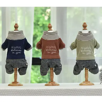 

Newest Style Warm Dog Clothes for Autumn and Winter Blue Red Green Dog Clothes Jumpsuits for Pets Roupa De Cachorro Dog Jacket