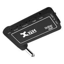 1pc Guitar Plug Mini Portable Recharge Elec Headphone Amp Amplifier Acoustic Rock Metal Delay Guitar Part Accessories