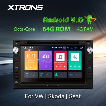 

XTRONS 7" Android 9.0 Octa Core 64G ROM 4G RAM Car DVD Player Multimedia GPS System Custom Fit for Volkswagen for Seat for Skoda