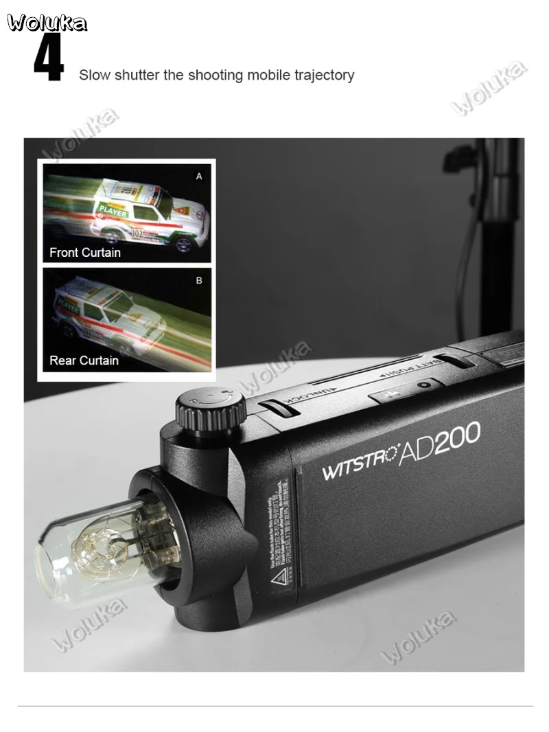 Godox AD200 200Ws GN 60 ttl высокоскоростная синхронизирующая со вспышкой стробоскоп Встроенная 2,4G Беспроводная X система с 2900mAh литиевая батарея CD50 T03Y