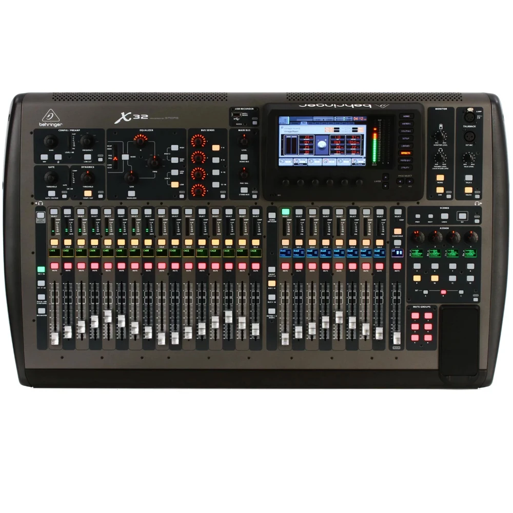Behringer X32 40channel Digital Mixer with 32 GainProgrammable Mic