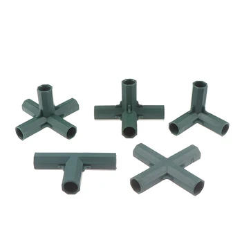 

Fitting Stable Support Heavy Duty Greenhouse Frame Building Connector Right Angle 3 4 5-way Connector Garden Tool 16mm