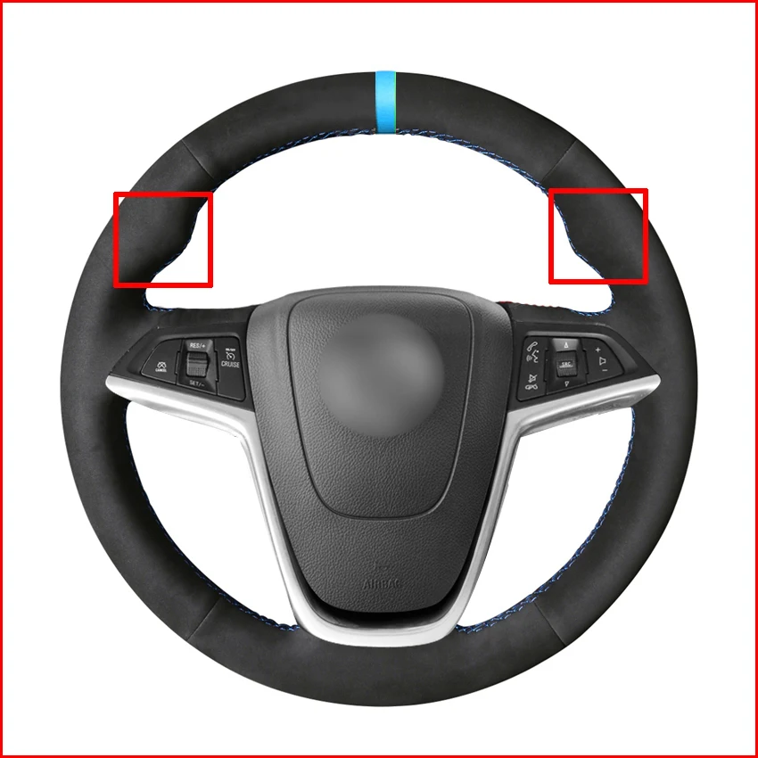 MEWANT-Black-Genuine-Leather-Steering-Wheel-Cover-for-Opel-Mokka-2012-2019-Insignia-2008-2013-Astra