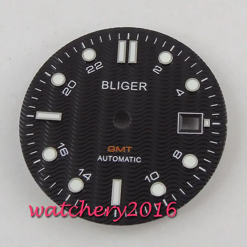 31 мм часы блигер циферблат fit 2836 2824 2813 3804 Miyota 82 серия механизм