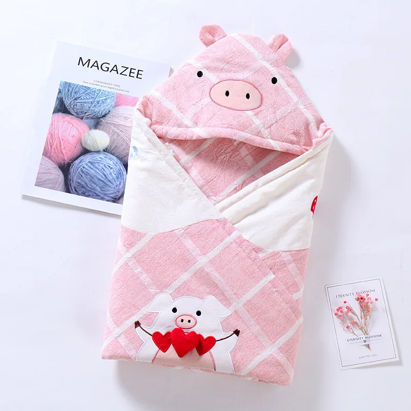 90*90 см, мягкий спальный мешок из чесаного хлопка для новорожденных, детское одеяло для пеленания, детское одеяло