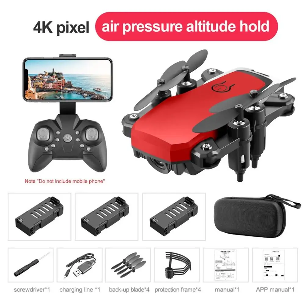 

LF606 Wifi FPV Foldable RC Drone with 4K HD Camera Altitude Hold 3D Flips Headless Mode RC Helicopter Aircraft Airplane