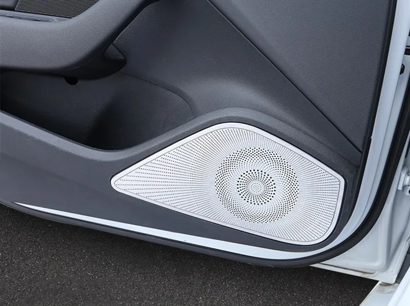 Автомобильный Стайлинг интерьера аудио динамик декоративная наклейка для Audi A3 8 в 2013-18 Автомобильная дверь стерео динамик декоративная рамка, обшивка, накладка
